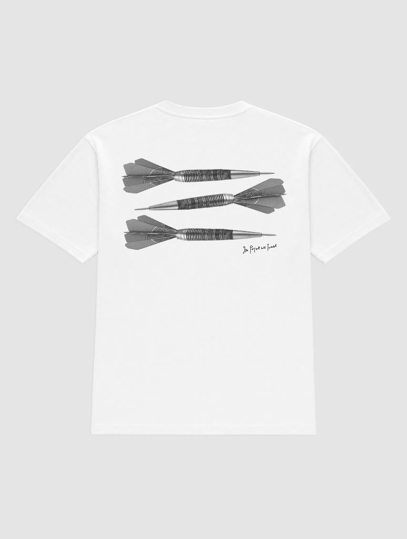 darts heavyweight tee - In Print We Trust