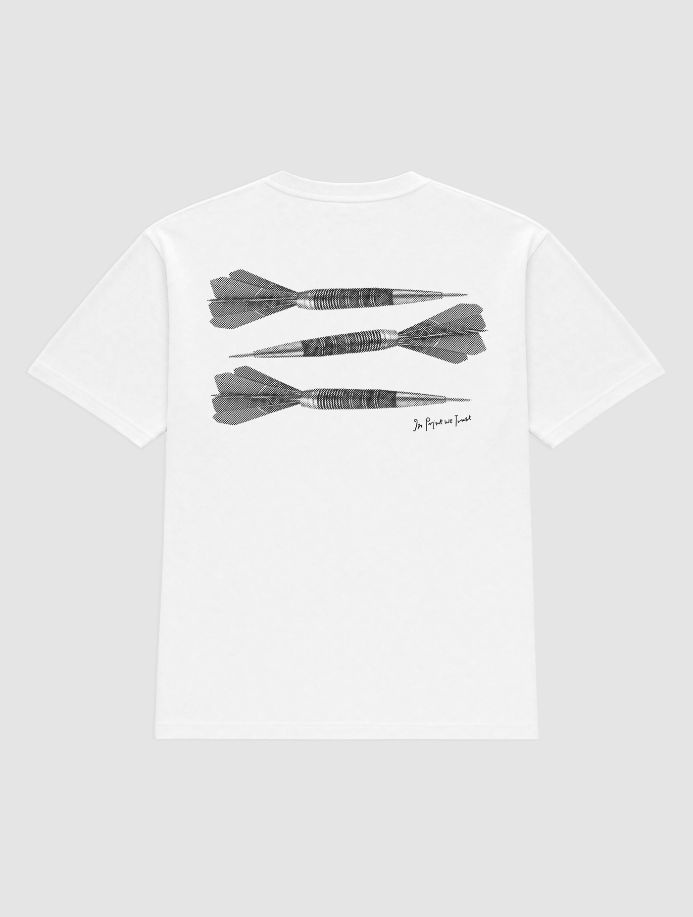 darts heavyweight tee - In Print We Trust