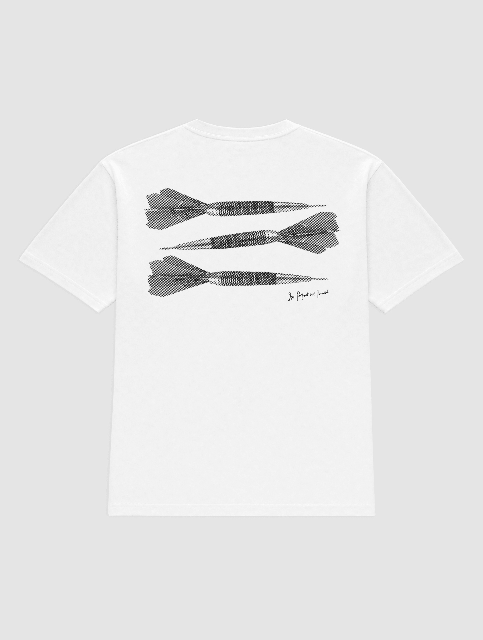 darts heavyweight tee - In Print We Trust