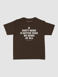 dirty mind baby tee