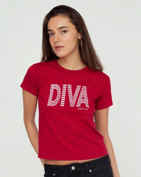 diva baby tee - In Print We Trust