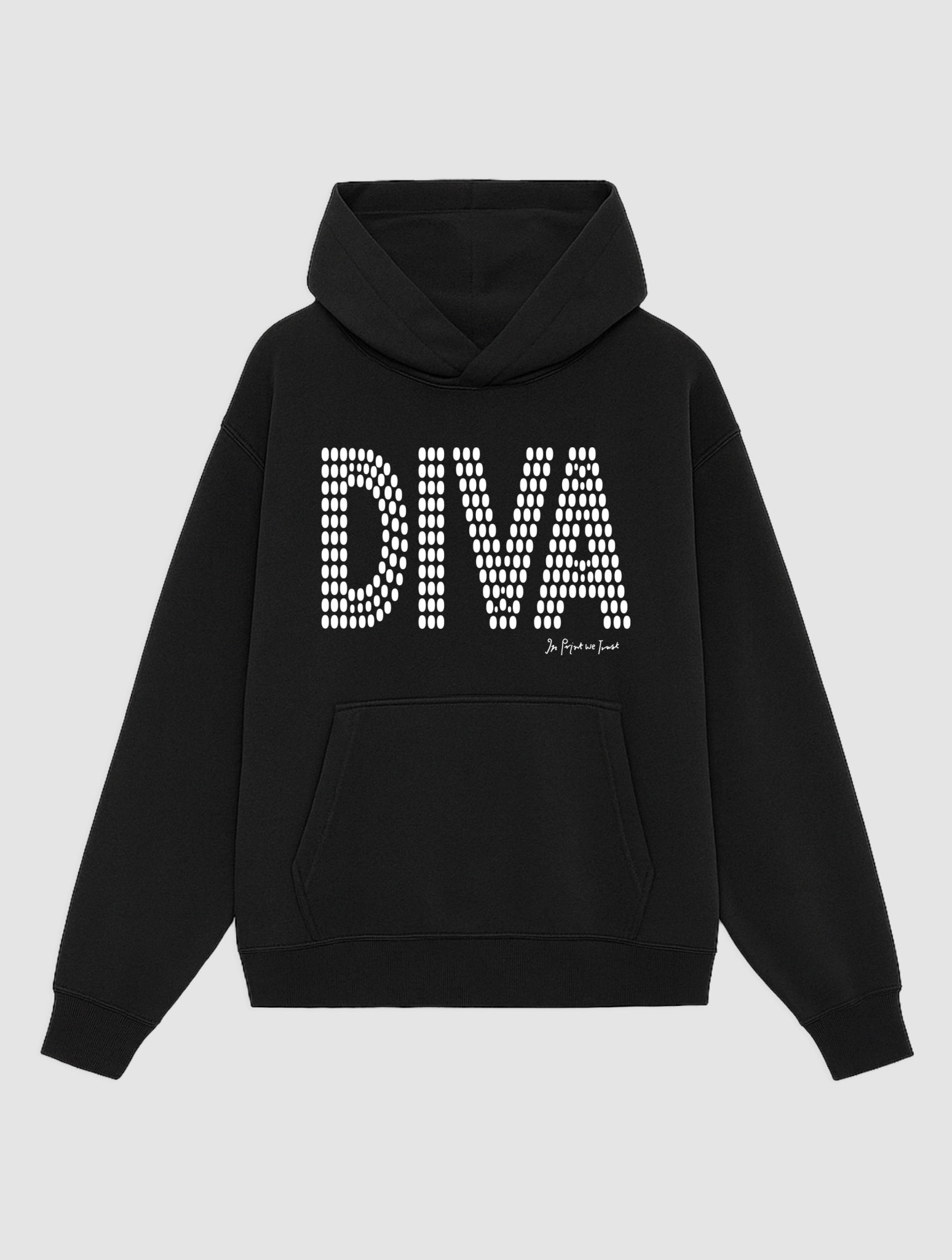 diva black hoodie