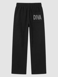 diva black sweatpants - In Print We Trust