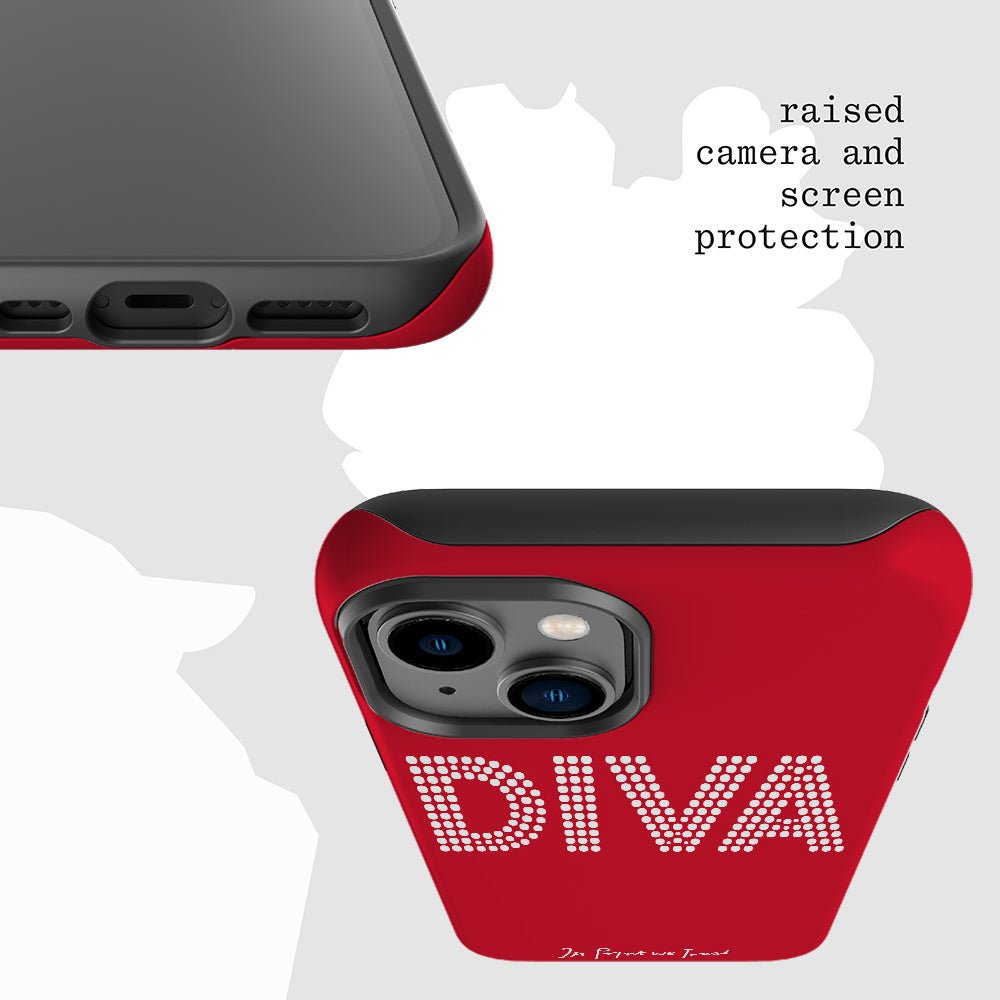 diva tough iPhone case - In Print We Trust