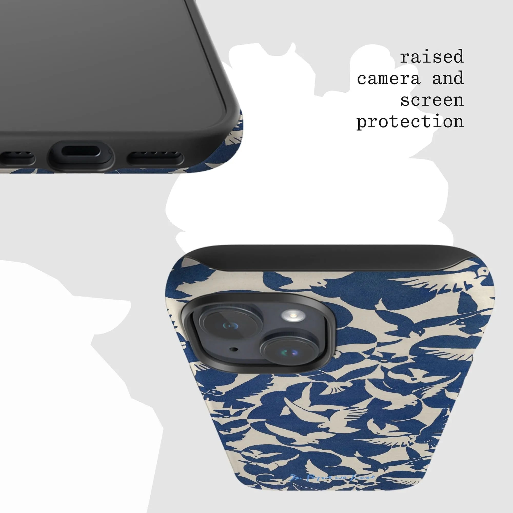 doves tough iPhone case - In Print We Trust