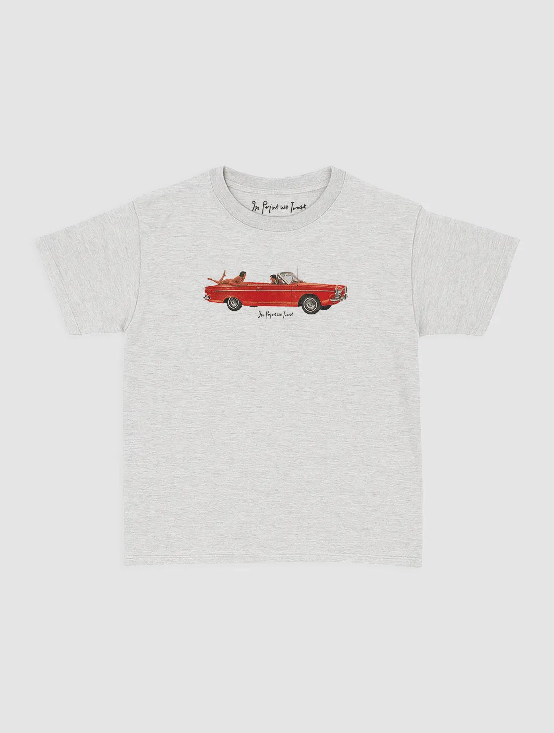 drop top baby tee - In Print We Trust