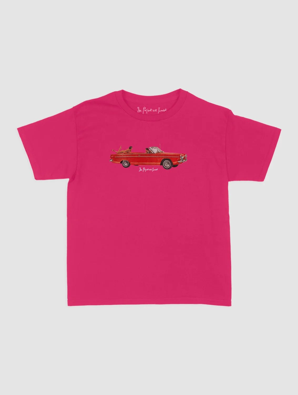 drop top baby tee - In Print We Trust
