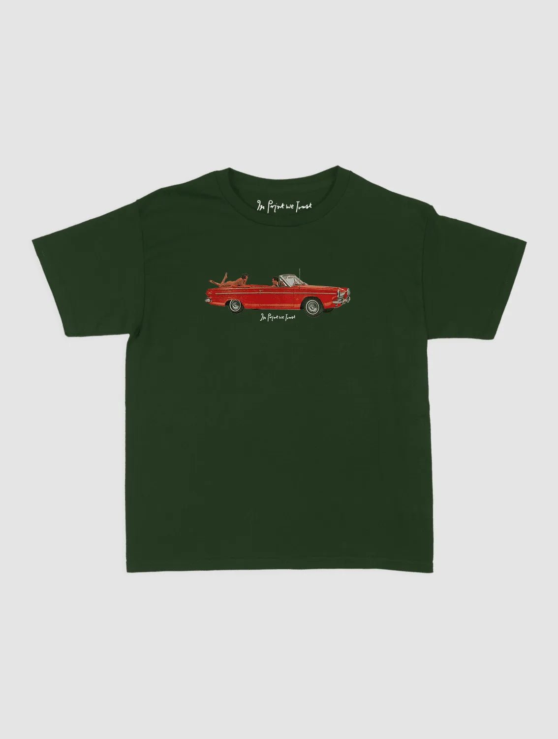 drop top baby tee - In Print We Trust
