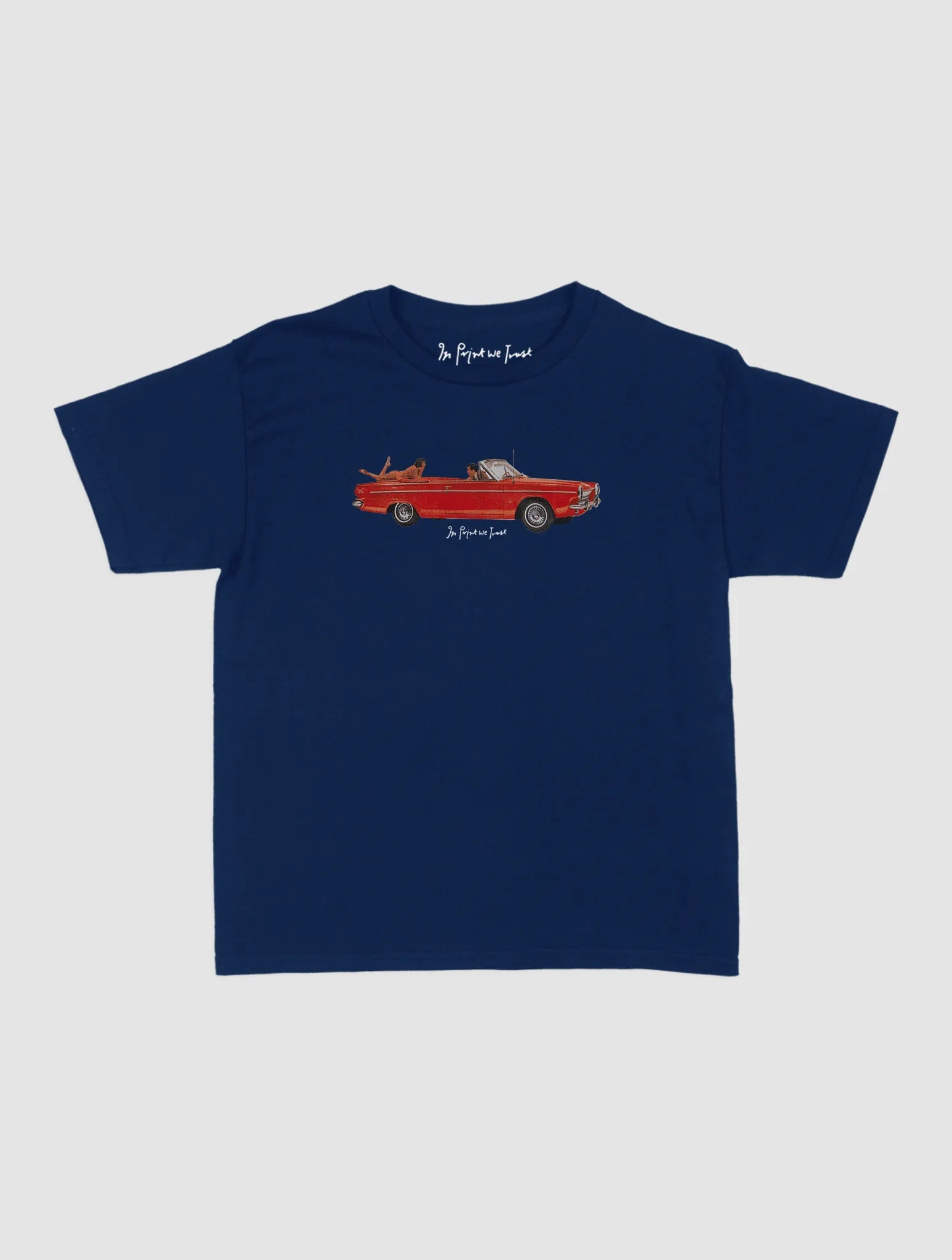 drop top baby tee - In Print We Trust