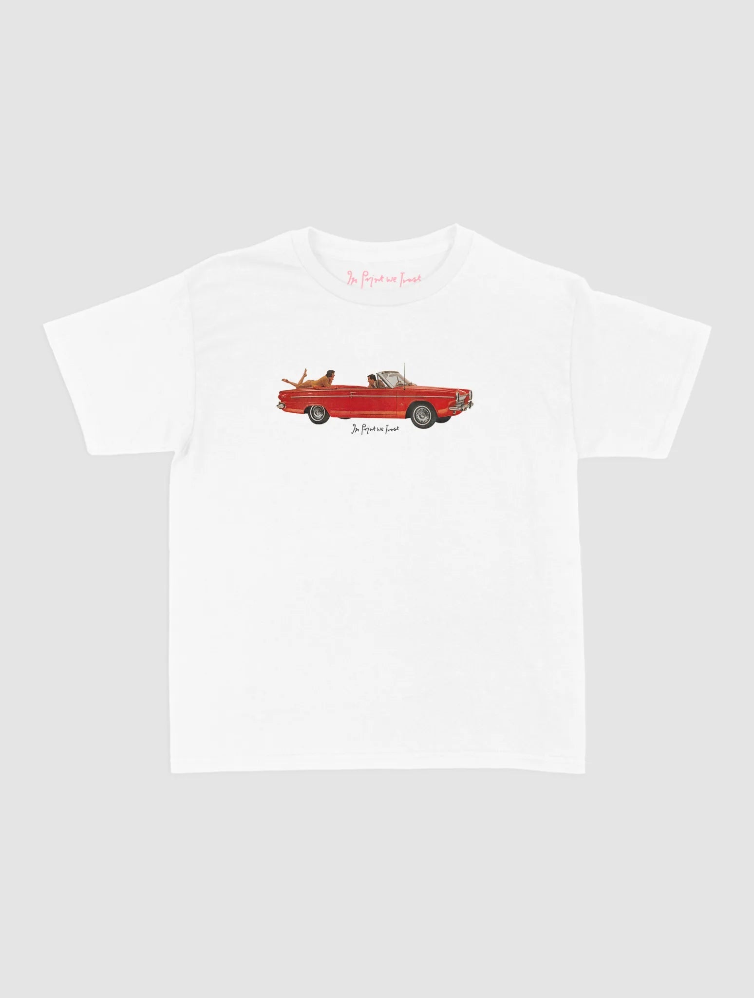 drop top baby tee - In Print We Trust