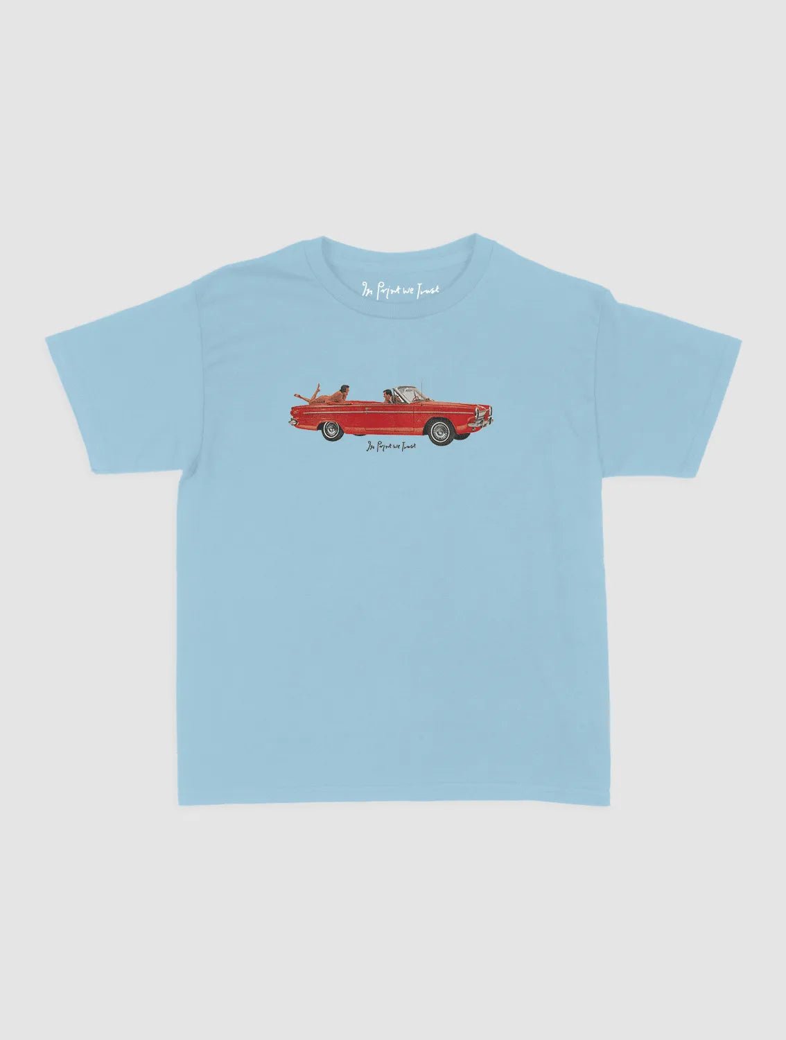drop top baby tee - In Print We Trust