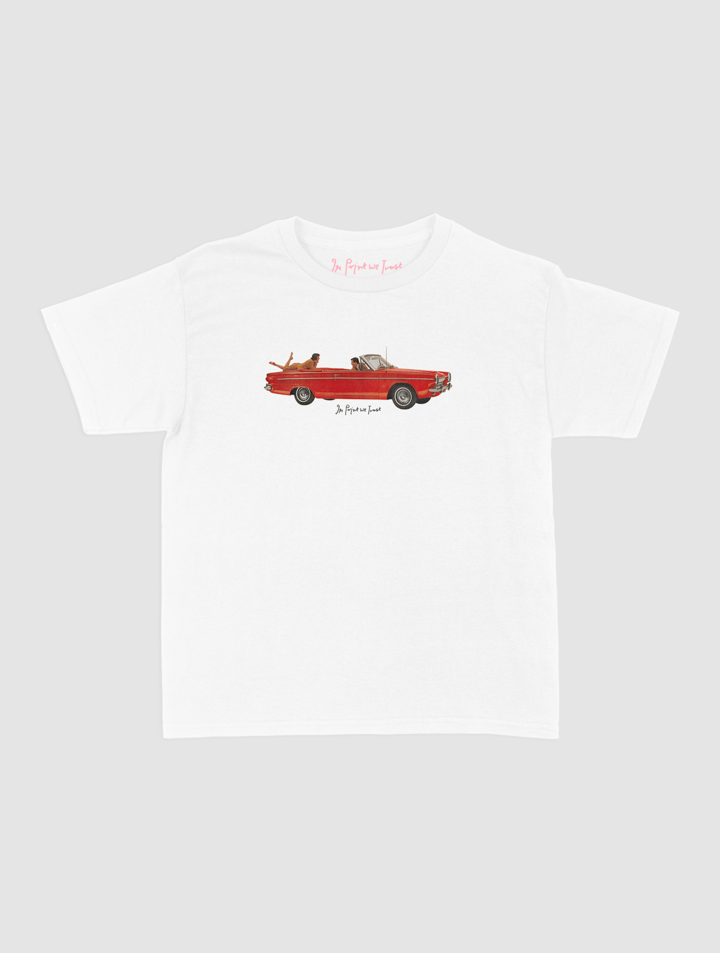 drop top baby tee - In Print We Trust