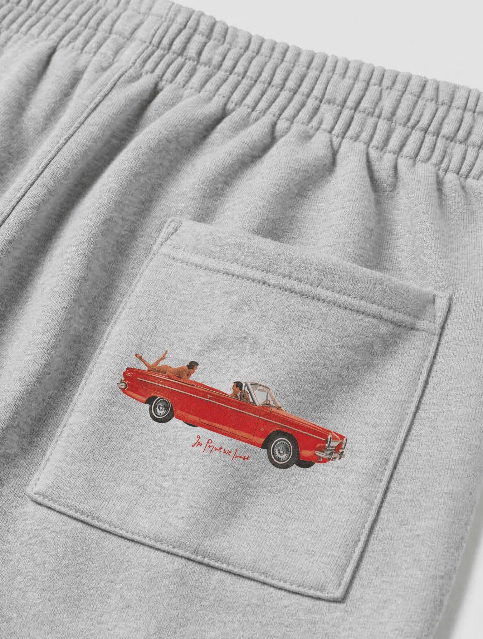 drop top grey sweatpants - In Print We Trust