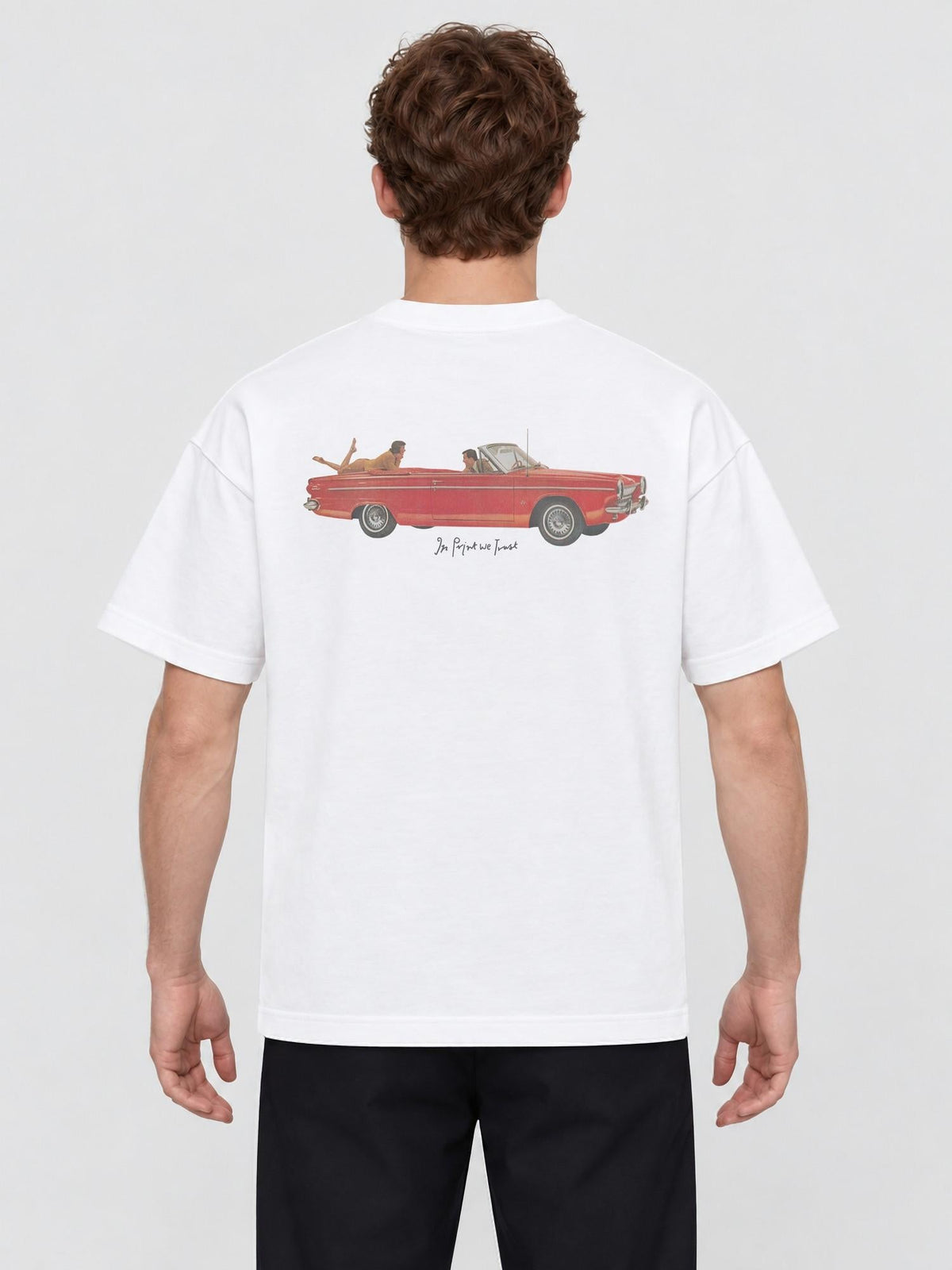 drop top heavyweight tee - In Print We Trust