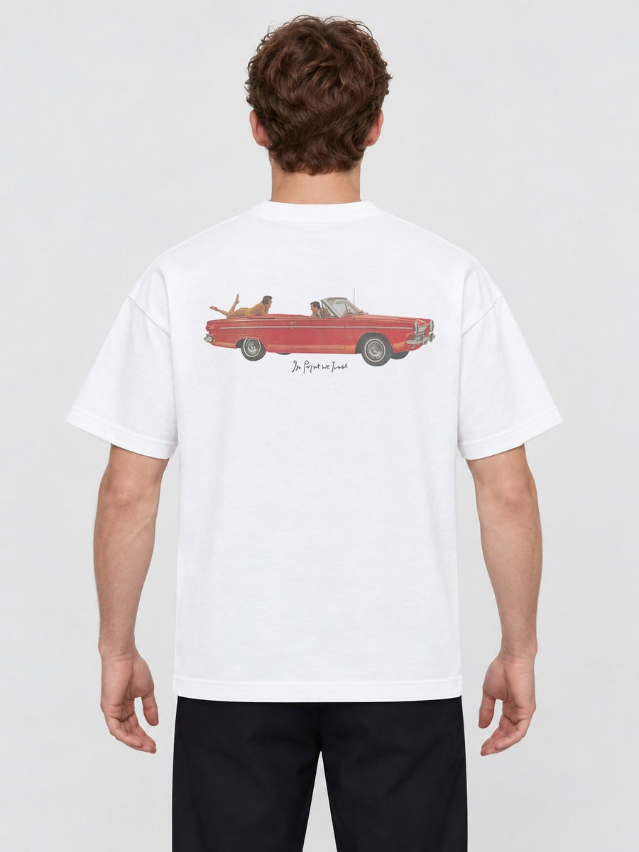 drop top heavyweight tee - In Print We Trust