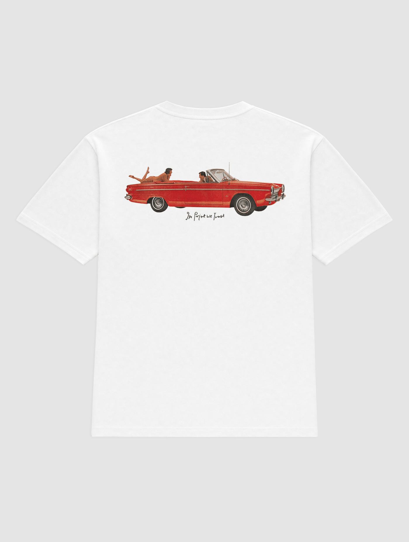 drop top heavyweight tee - In Print We Trust
