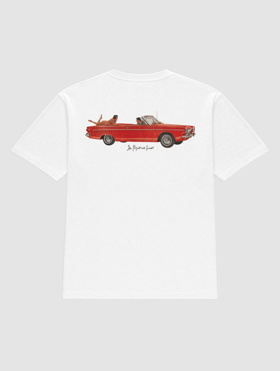 drop top heavyweight tee - In Print We Trust