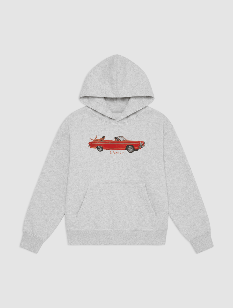 drop top hoodie for kids - In Print We Trust