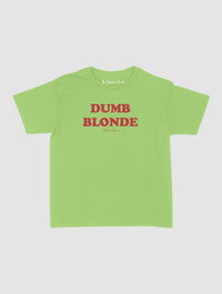 dumb blonde baby tee - In Print We Trust