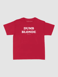 dumb blonde baby tee - In Print We Trust