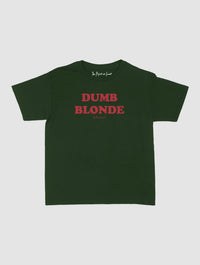 dumb blonde baby tee - In Print We Trust