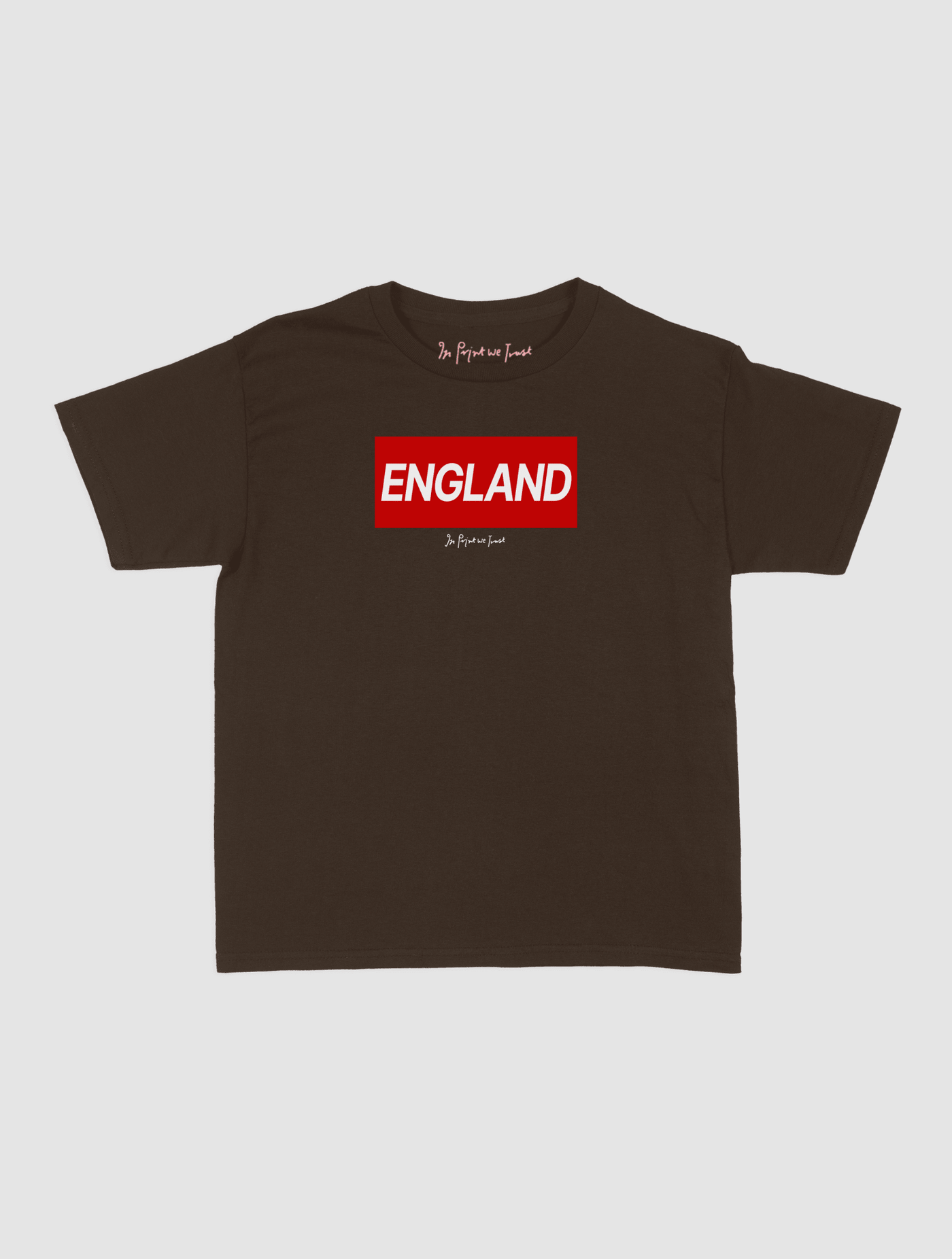 england baby tee - In Print We Trust