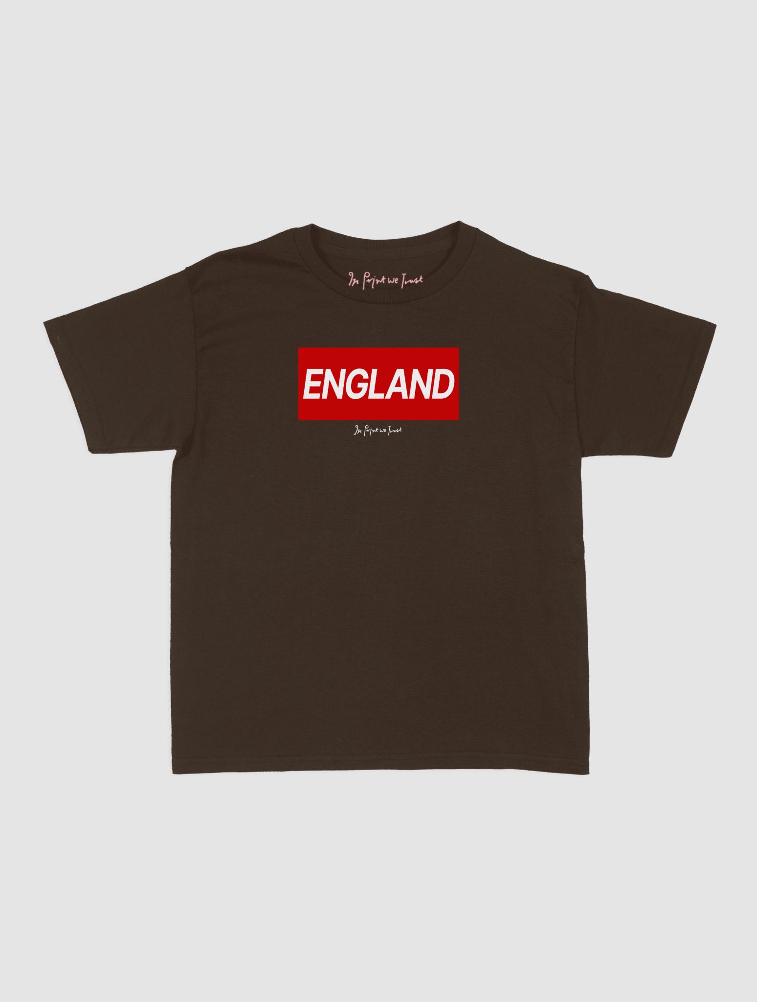 england baby tee - In Print We Trust
