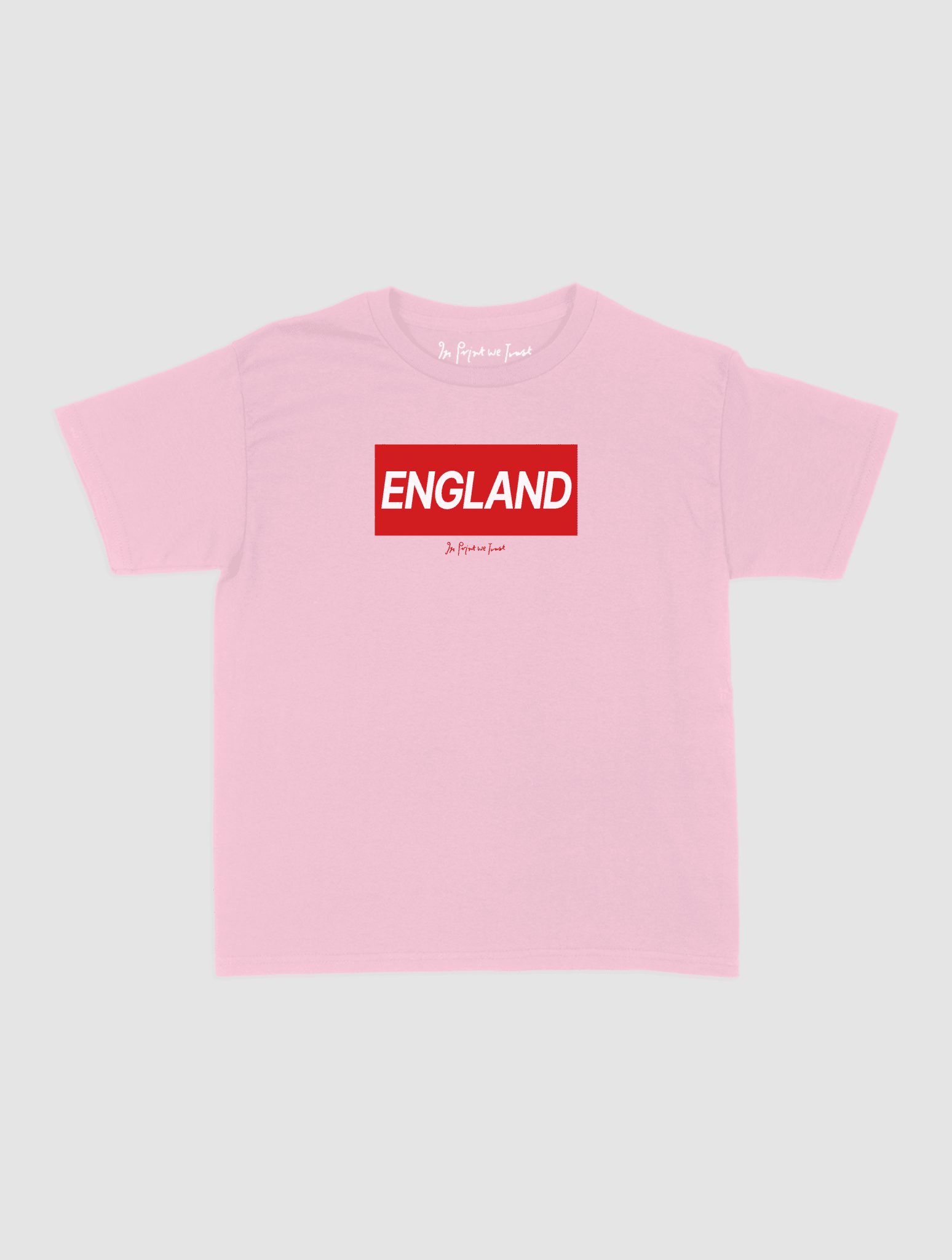 england baby tee - In Print We Trust