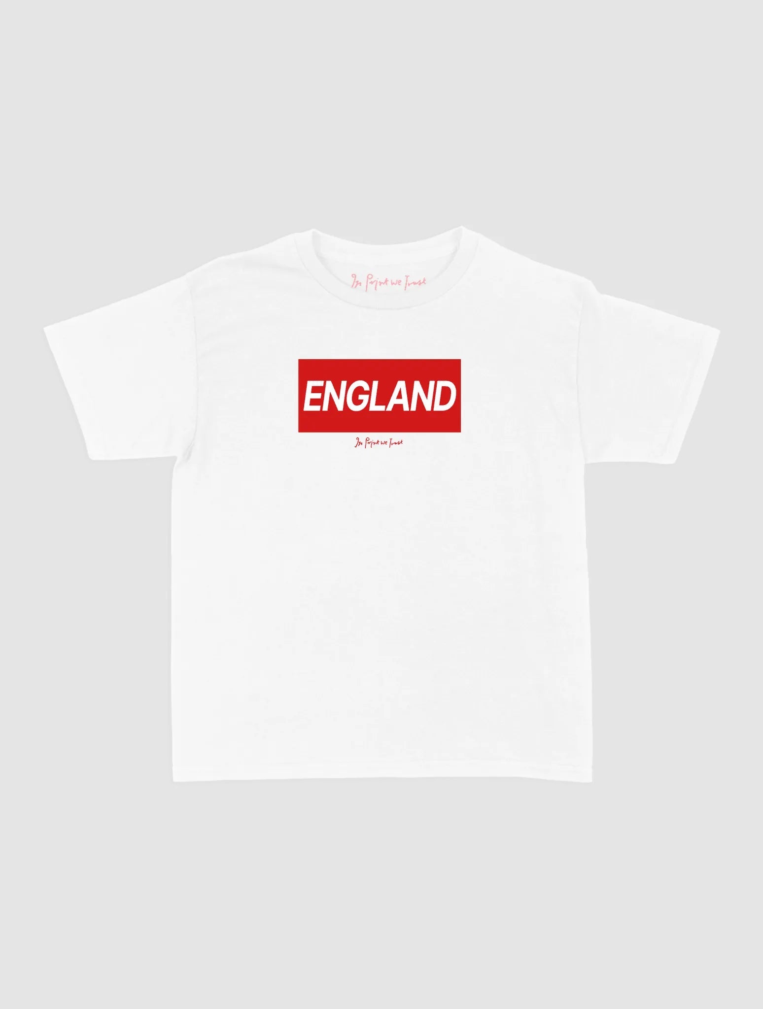 england baby tee - In Print We Trust