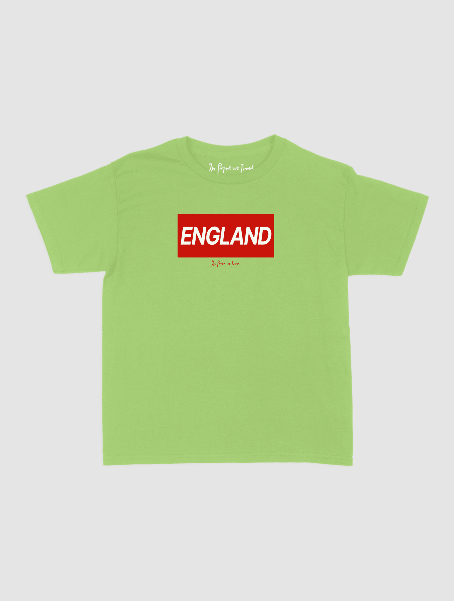 england baby tee - In Print We Trust