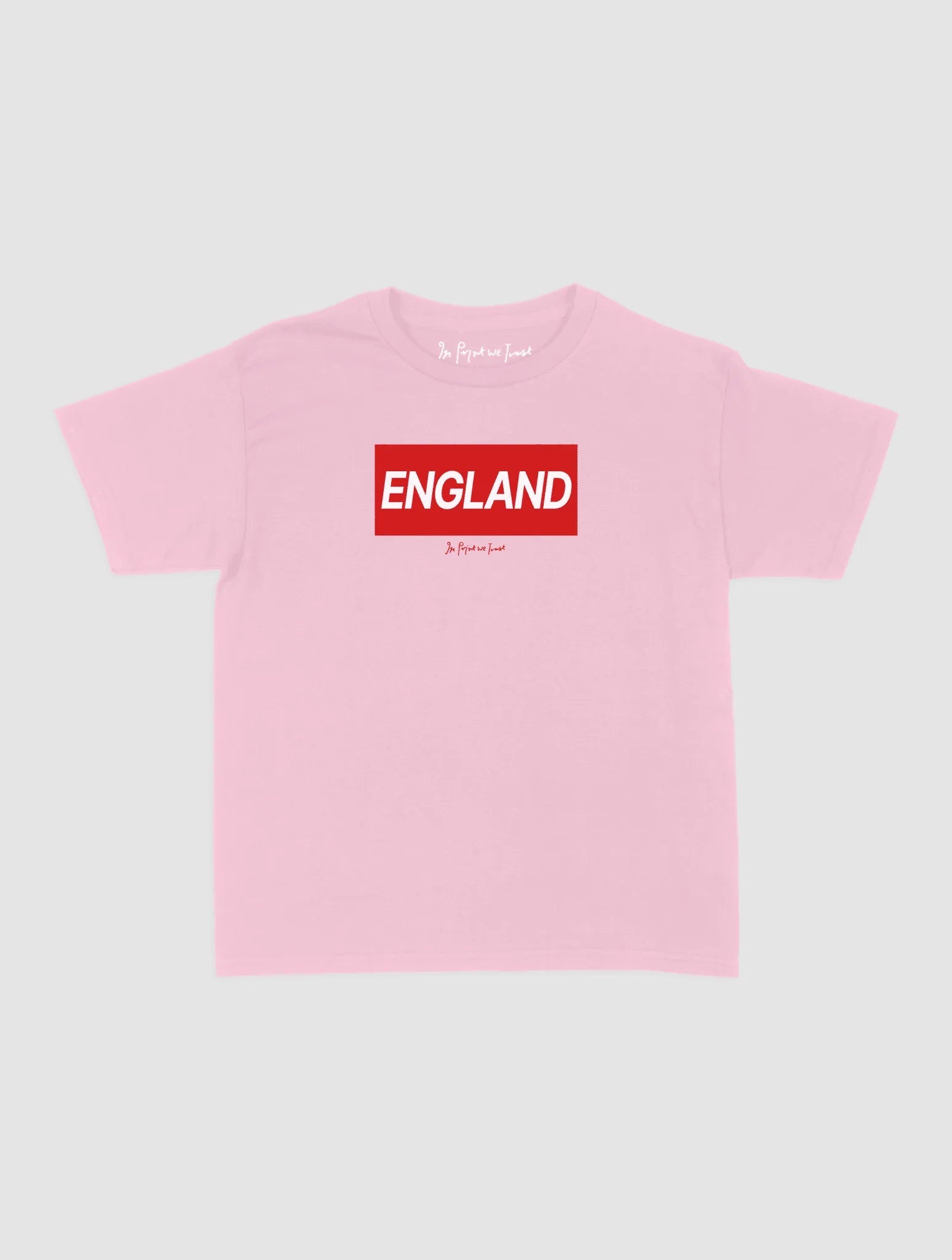 england baby tee - In Print We Trust