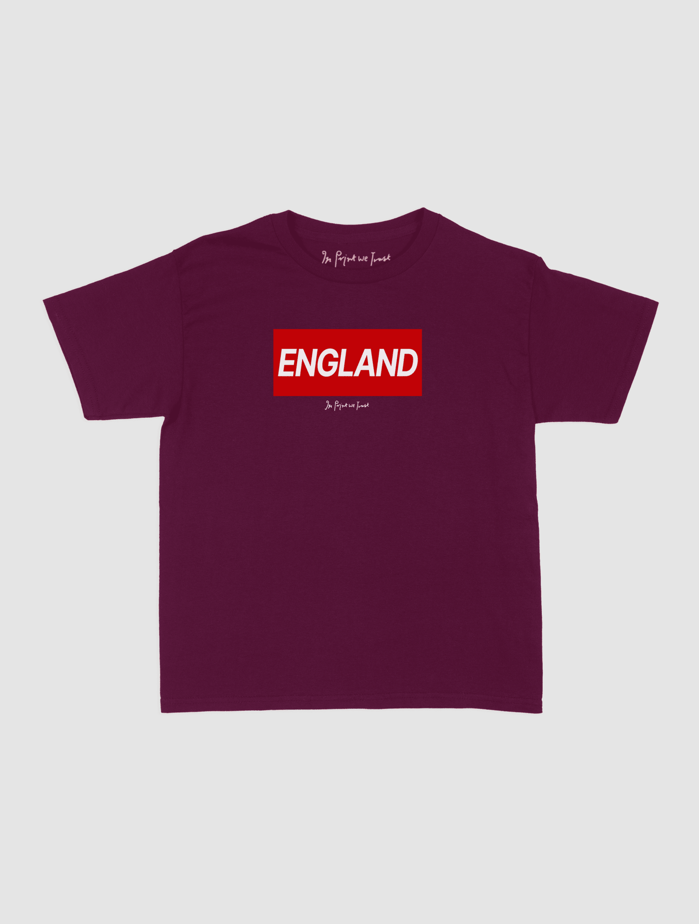 england baby tee - In Print We Trust