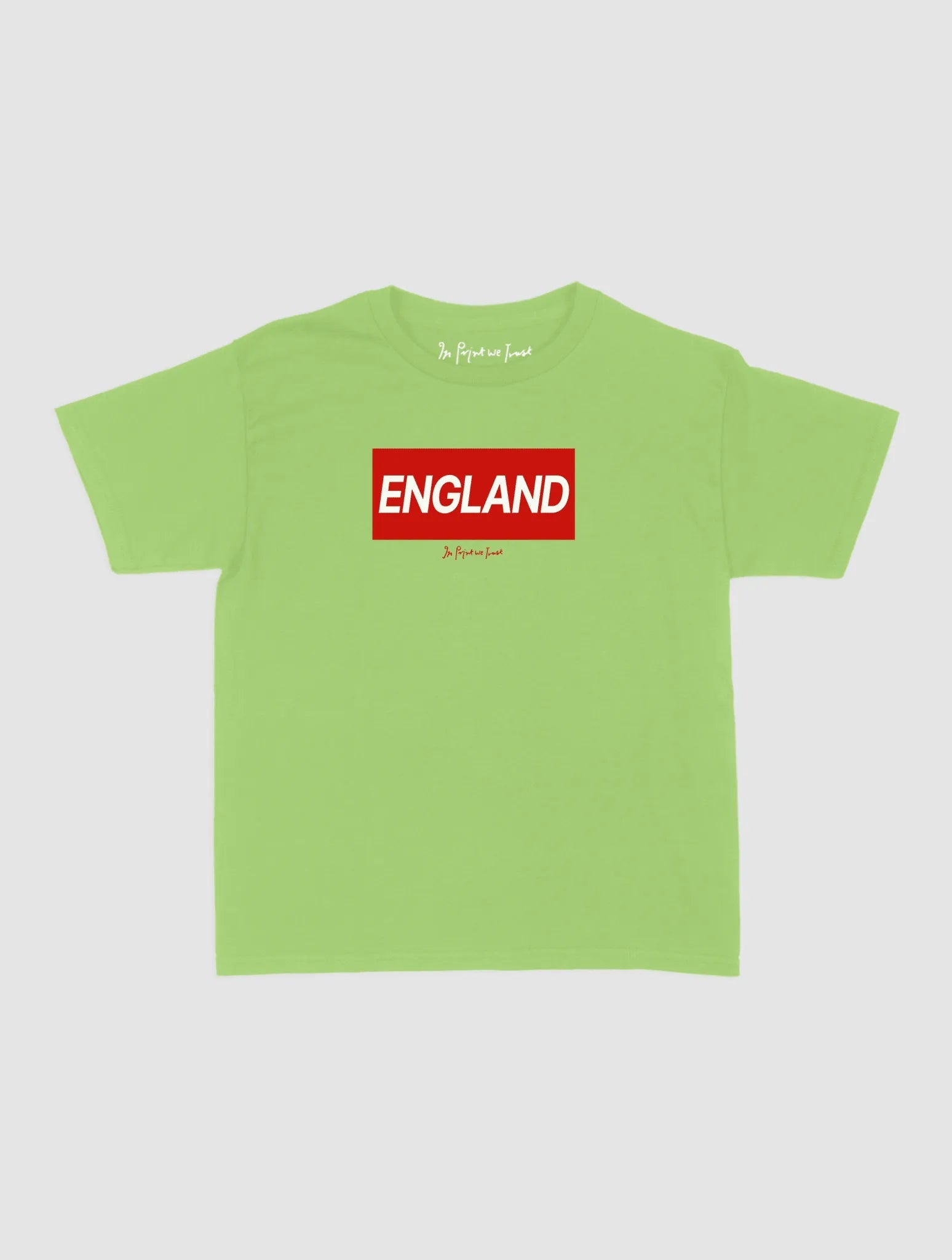 england baby tee - In Print We Trust