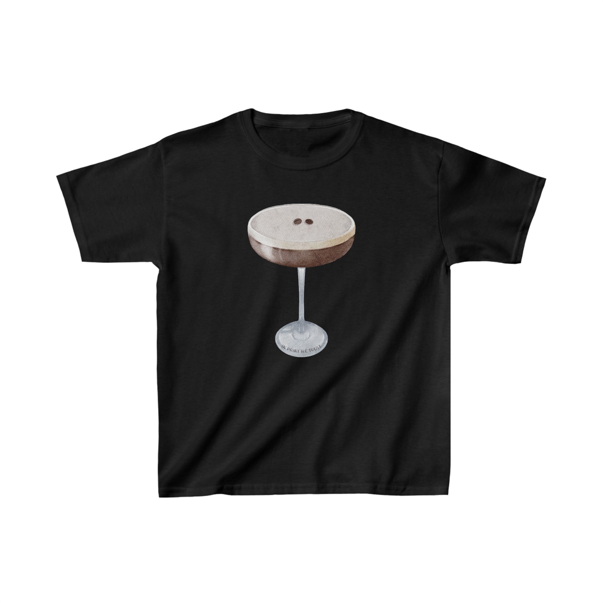 'Espresso Martini' baby tee - In Print We Trust