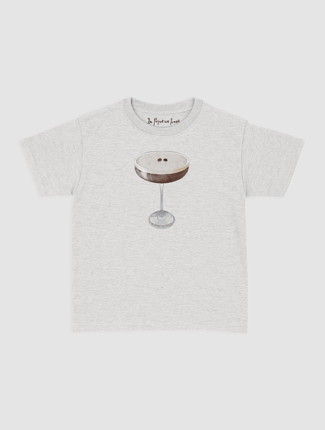 espresso martini baby tee - In Print We Trust