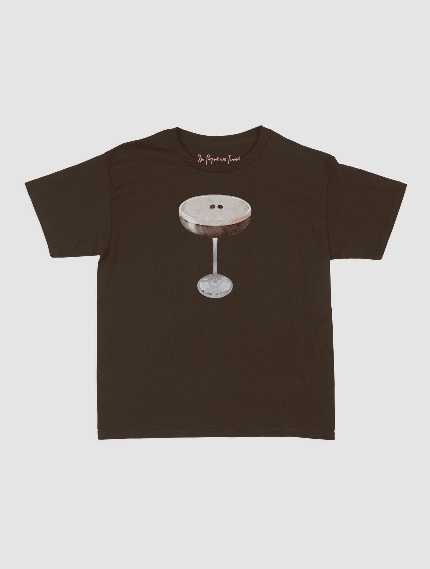 espresso martini baby tee - In Print We Trust