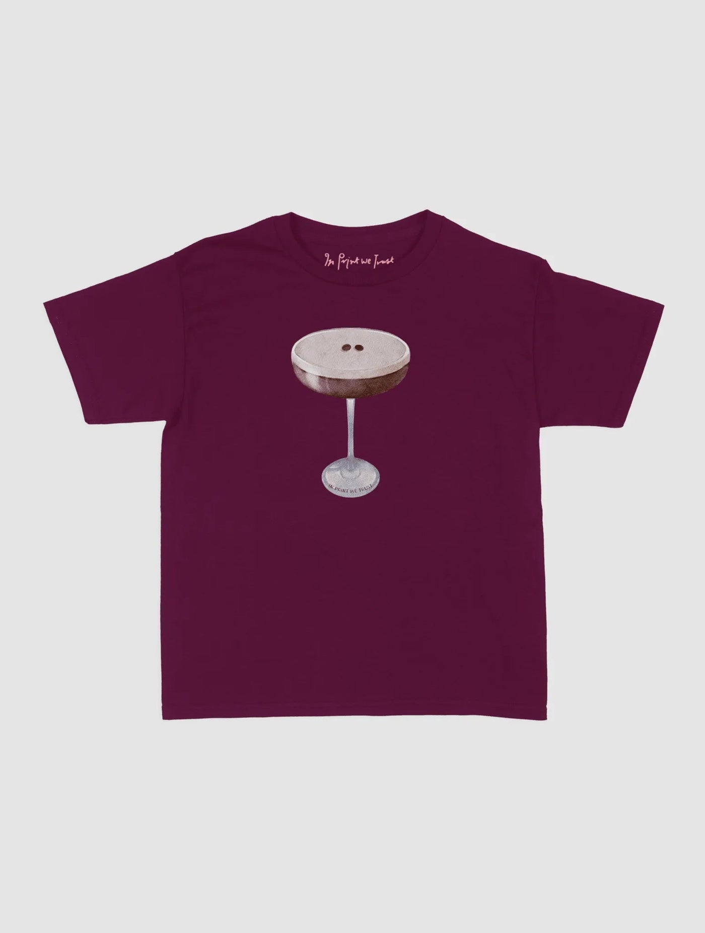 espresso martini baby tee - In Print We Trust
