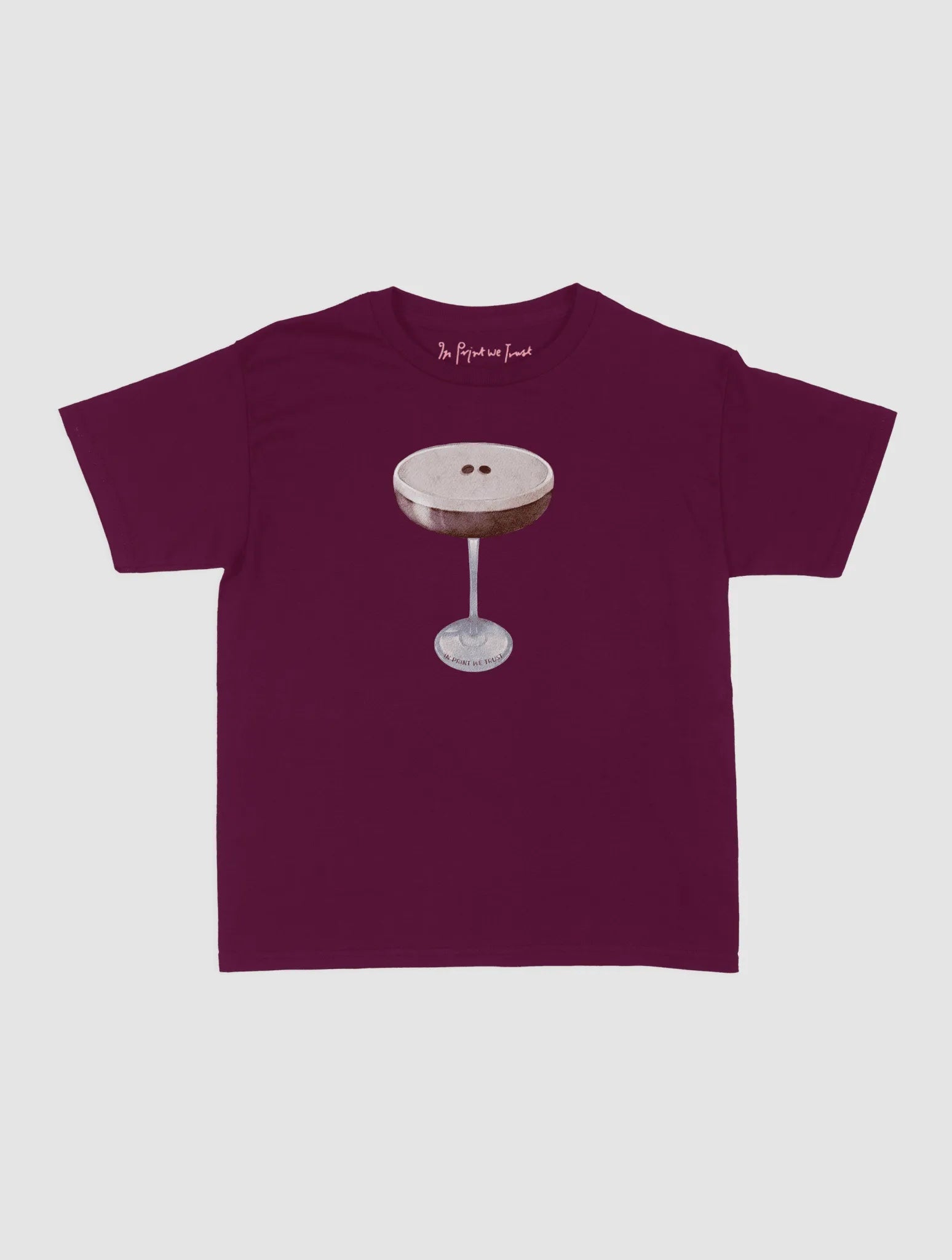 espresso martini baby tee - In Print We Trust