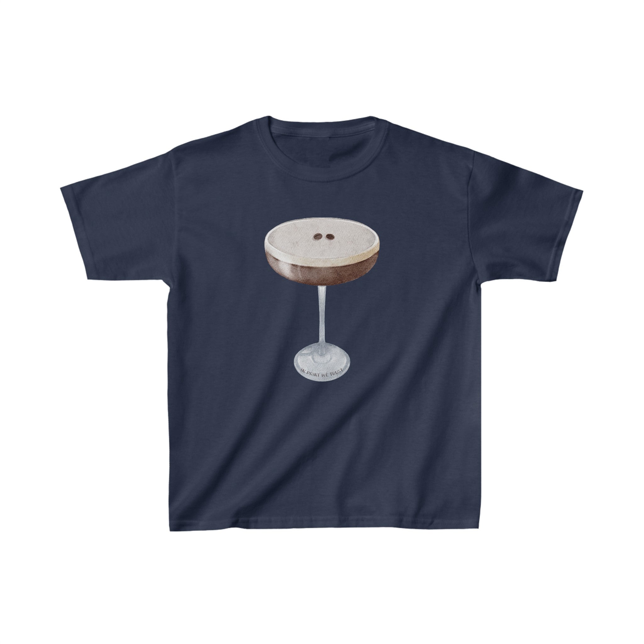 'Espresso Martini' baby tee - In Print We Trust