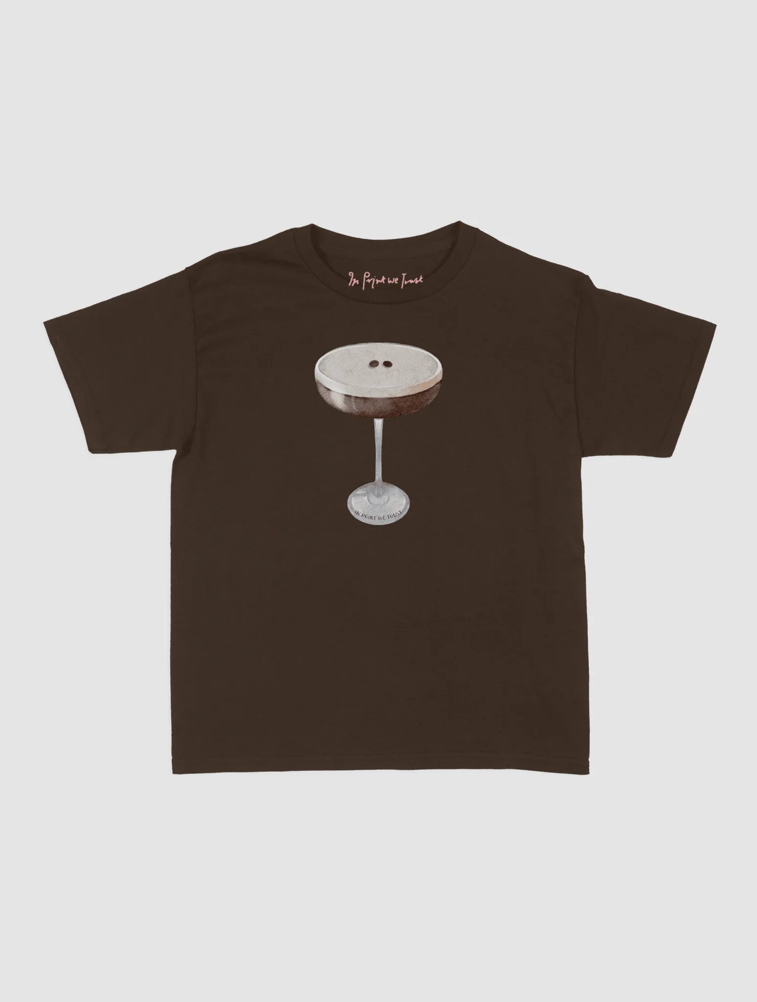 espresso martini baby tee - In Print We Trust