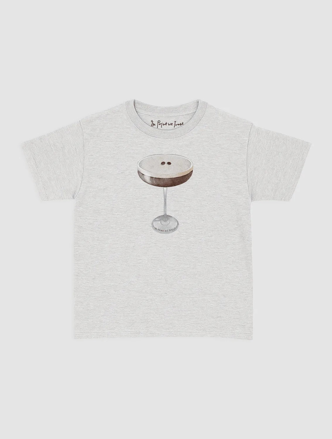 espresso martini baby tee - In Print We Trust