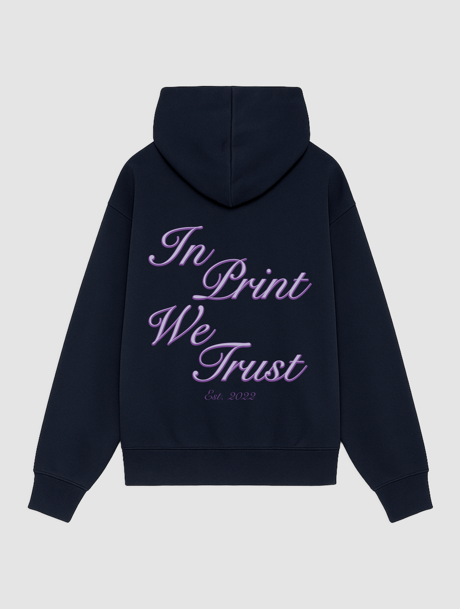 est. 2022 navy hoodie - In Print We Trust