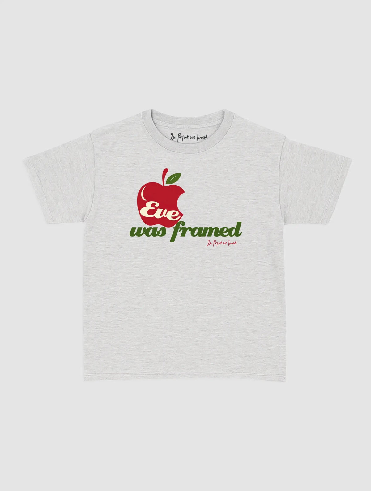 eve was framed baby tee - In Print We Trust
