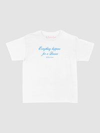 everything happens baby tee - In Print We Trust