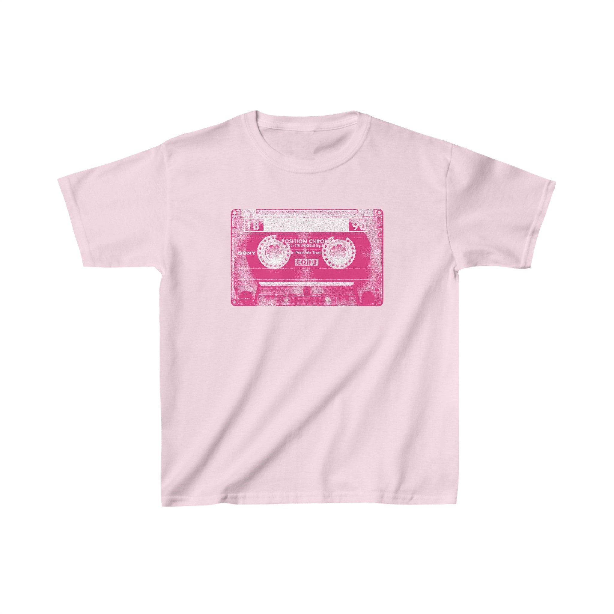 'Face the Music' baby tee - In Print We Trust