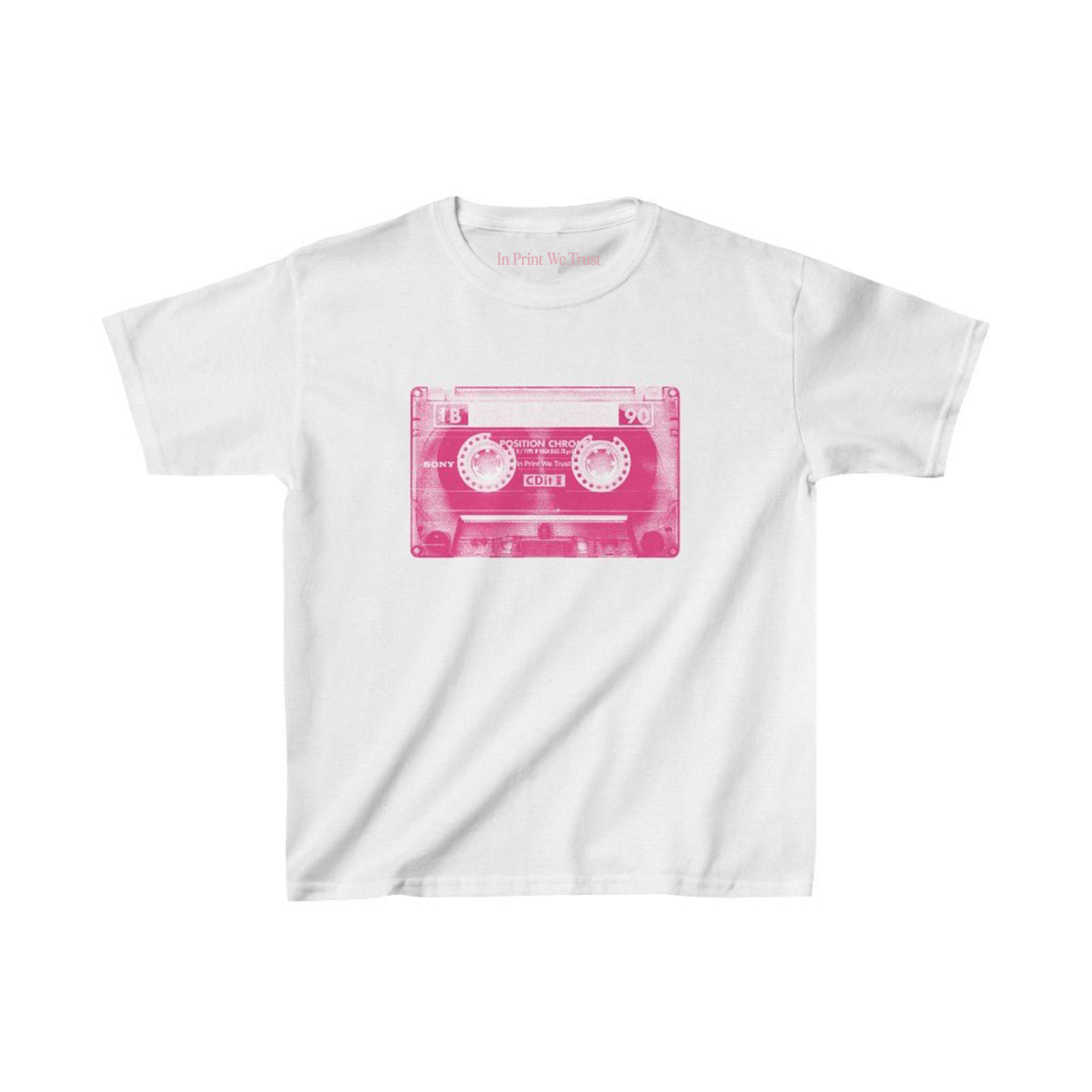 face the music essential baby tee - In Print We Trust