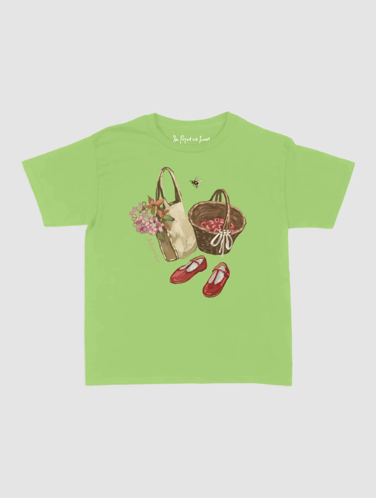 farmers market baby tee - In Print We Trust