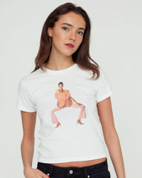 feathers baby tee - In Print We Trust