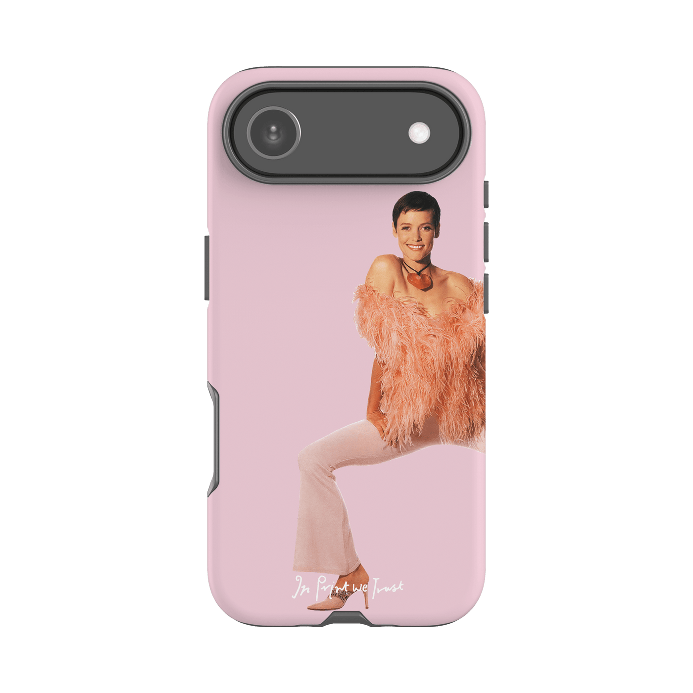 feathers tough iPhone case - In Print We Trust