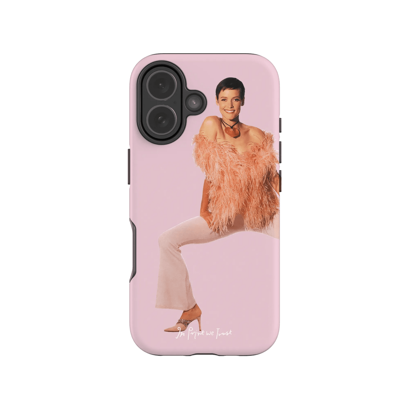 feathers tough iPhone case - In Print We Trust